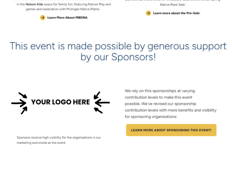 website with logo mockup