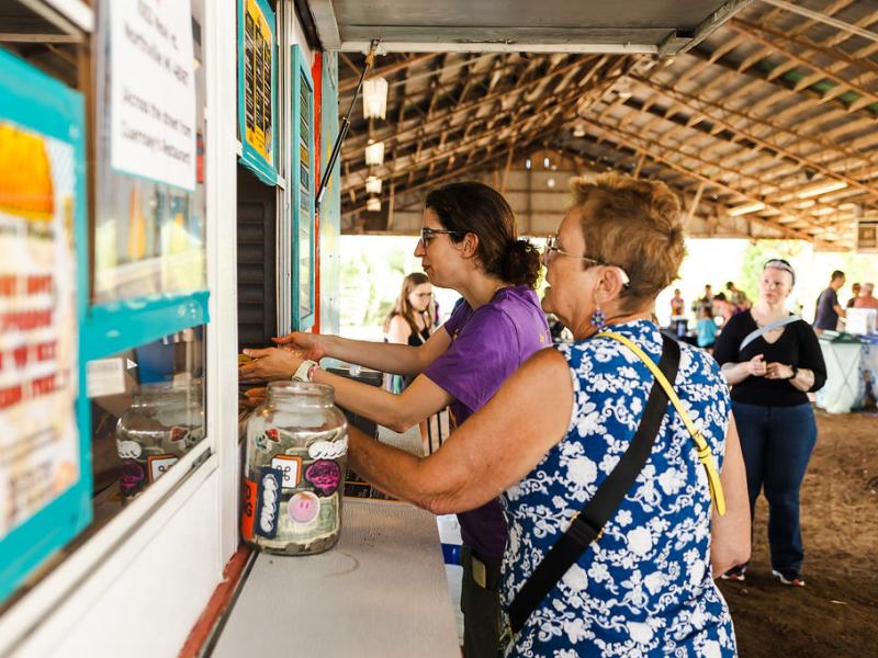 ordering food from food truck