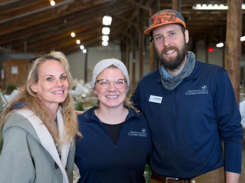 Rebecca, Dru, Doug at 2024 Spring Tree Sale - Photo Credit: Paul Michael Peters