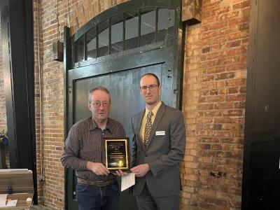 Annual meeting awardee receiving award