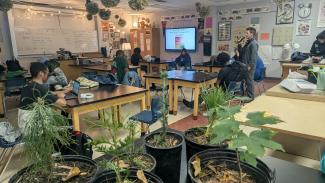 Nate Ayers at Tree Lab pilot