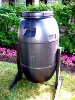 Black Tumbling composter