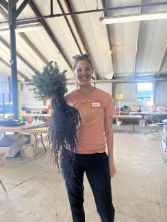 Catie led the volunteers!