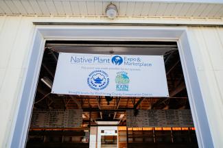 Event Sponsorship banner at entrance