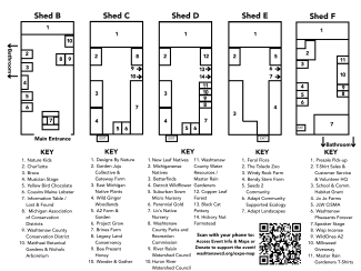 2025 Native Plant Expo map of vendors