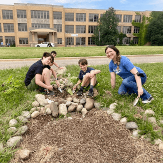 Tappan Middle school planting