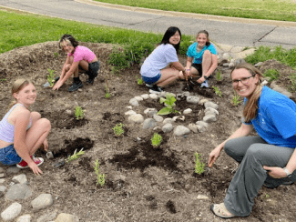 Tappan Middle school planting