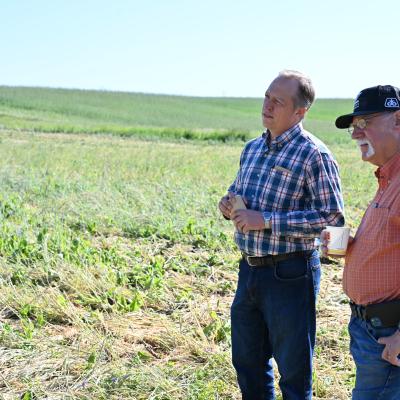 farmers in a field