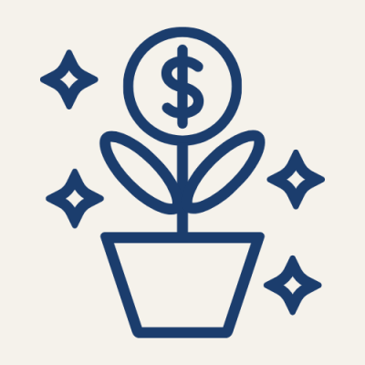 Simple investment icon